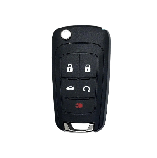 Buick 2010-2017 OEM 5 Button Flip Key PEPS Remote OHT05918179 (V2T01060514)