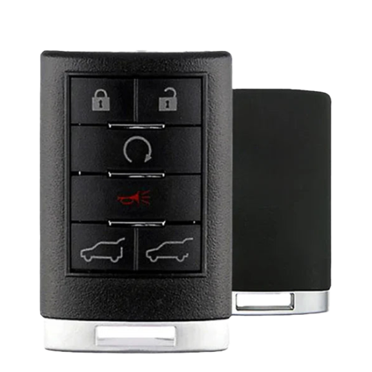 2007-2014 Cadillac Escalade / 6-Button Keyless Entry Remote / PN: 22756466 / OUC6000066 / (OEM Recase)