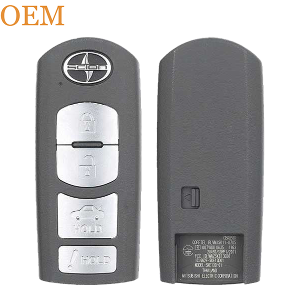 2016-2016 Scion iA / 4-Button Smart Key / PN: 89904-WB003 / WAZSKE13D01 (OEM Refurb)