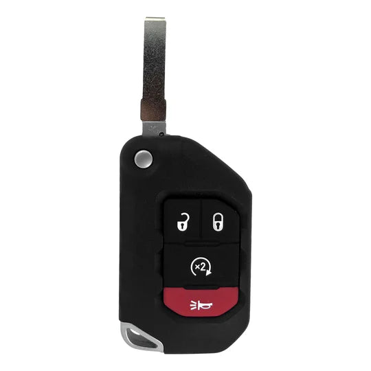 Jeep Gladiator / Wrangler 4 Button Flip Key 2018-2021 For OHT1130261 | Aftermarket