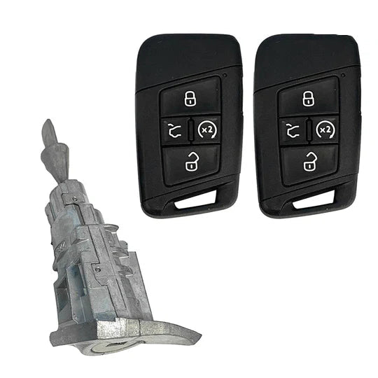 Volkswagen Jetta Tiguan 2020-2023 OEM 5 Button Smart KESSY Key and/or Cylinder Lock Package