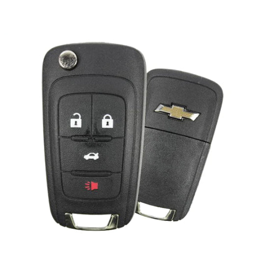 2015-2018 Chevrolet Cruze / 4-Button Flip Key / PN: 5921872 / OHT05918179 / HU100 / PEPS (Strattec)