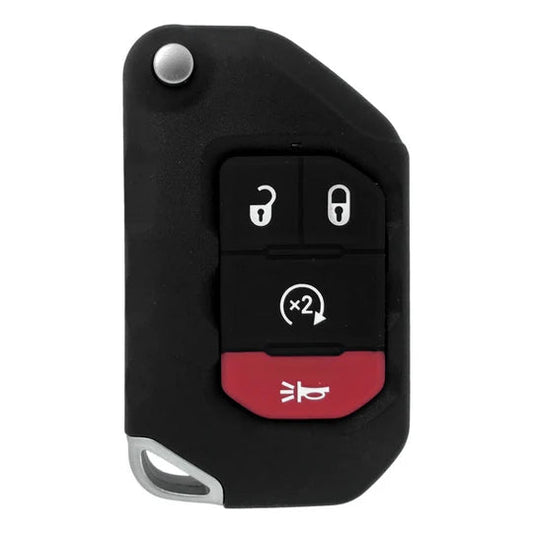 Jeep Gladiator / Wrangler 4 Button Flip Key 2018-2021 For OHT1130261 | Aftermarket