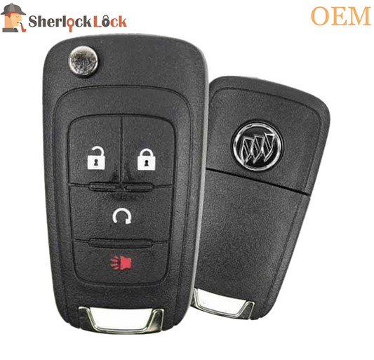 2013-2018 Buick Encore Enclave / 4-Button Flip Key / PN 13585814 / AVL-B01T1AC (OEM Refurb)