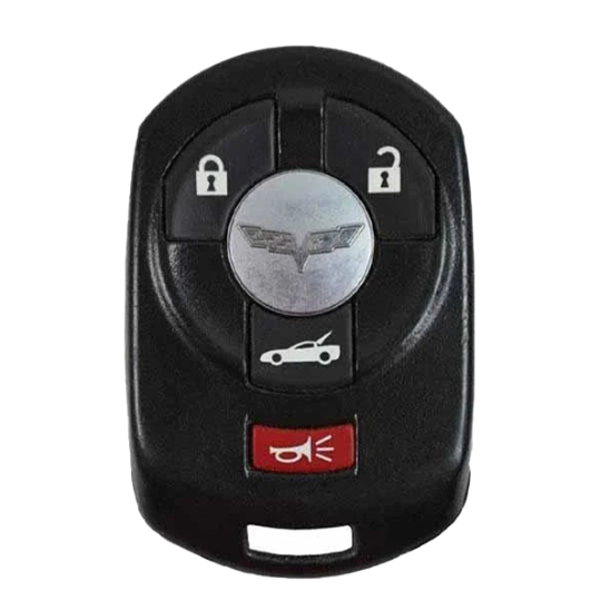 2005-2007 Chevrolet Corvette / 4-Button Keyless Entry Remote / PN: 10372542 / M3N65981403 (Driver 2) (OEM REFURB)