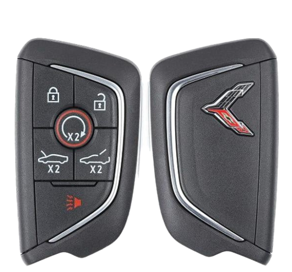 2020-2024 Chevrolet Corvette Stingray / 6-Button Remote Smart Key / PN: 13554498 / YG0G20TB1 (OEM)