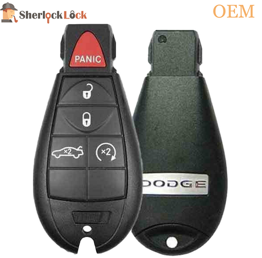 2008-2014 Dodge Challenger / 5-Button Fobik Key / PN: 56046694 / IYZ-C01C / Keyless Go Fobik (OEM Refurb)