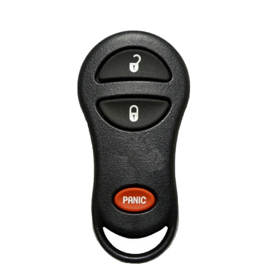 1999-2004 Jeep Cherokee, Grand Cherokee / 3-Button Keyless Entry Remote / PN: 56036859; 56036860 / GQ43VT9T (OEM Recase)