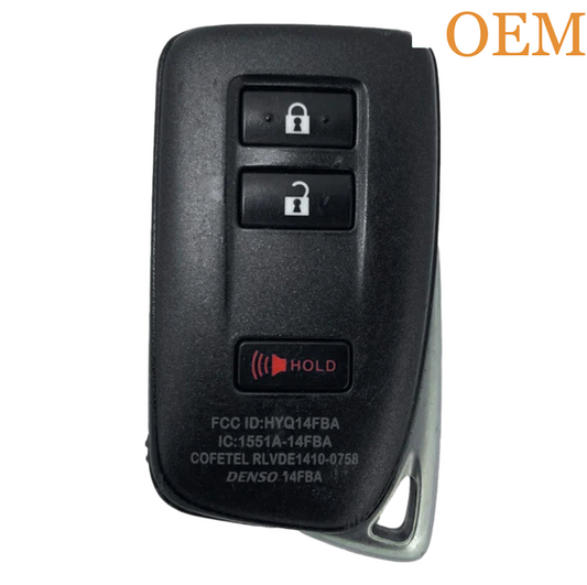 2015-2020 Lexus / 4-Button Smart Key / PN: 89904-78070 / HYQ14FBA (AG Board 2110) (OEM Refurb)