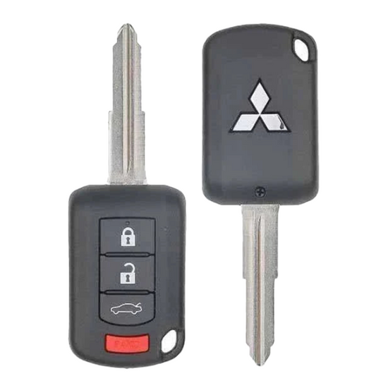 2016-2017 Mitsubishi Lancer / 4-Button Remote Head Key / PN: 6370B945 / OUCJ166N (OEM)