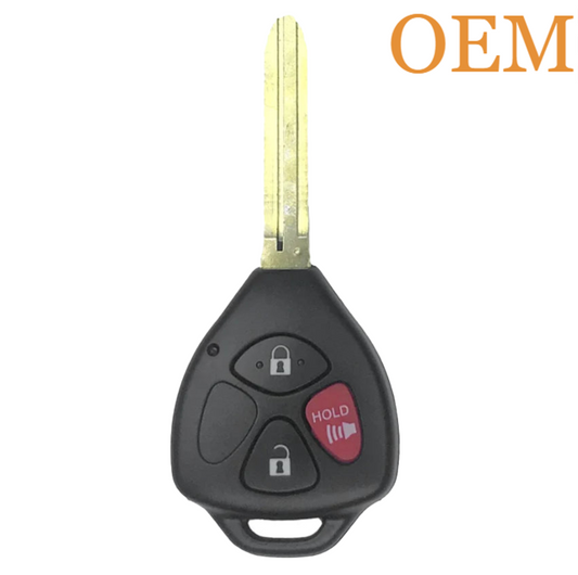 2008-2012 Scion xB / 3-Button Remote Head Key / PN: 89070-12380 / HYQ12BBY (OEM Recase)