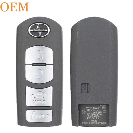 2016-2016 Scion iA / 4-Button Smart Key / PN: 89904-WB003 / WAZSKE13D01 (OEM Refurb)