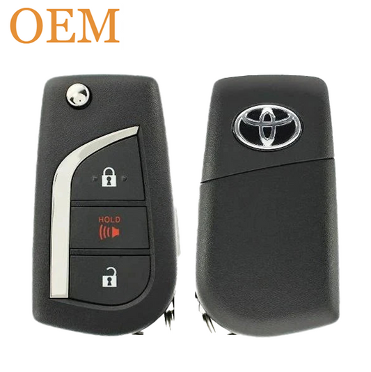 2018-2020 Toyota C-HR / 3-Button Flip Key / PN: 89070-F4080 / MOZB97TZ (H Chip) (OEM Refurb)