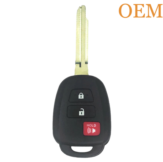 Toyota RAV4 Prius C 2014-2022 OEM 3 Button Remote Head Key HYQ12BDM | HYQ12BEL (Super Chip)