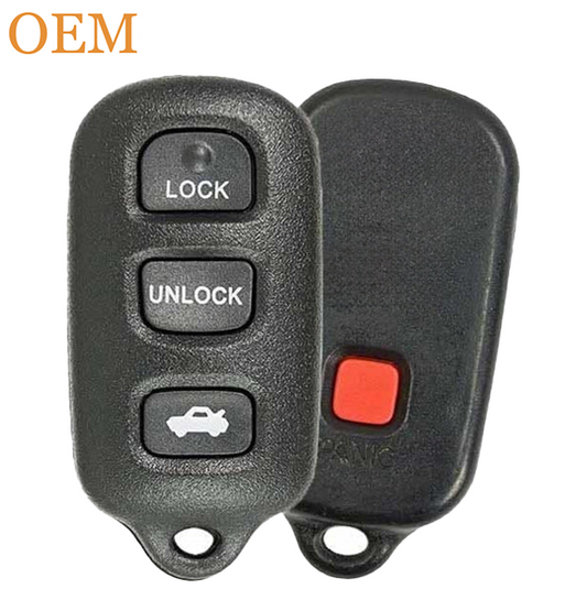 2002-2006 Toyota Camry Solara / 4-Button Keyless Entry Remote / PN: 89742-AA030 / GQ43VT14T (OEM Recase)