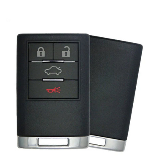 2008-2013 Cadillac CTS DTS / 4-Button Keyless Entry Remote / PN: 22889450 / OUC6000066 (OEM Recase)