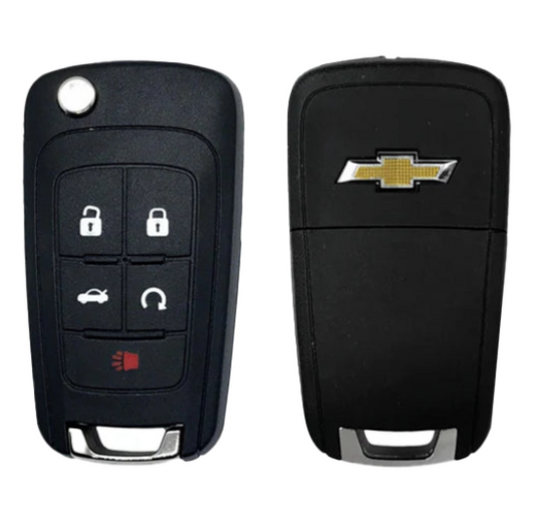 Chevrolet 2013-2021 OEM 5 Button Flip Key PEPS P409MK74946931 (OHT05918179)