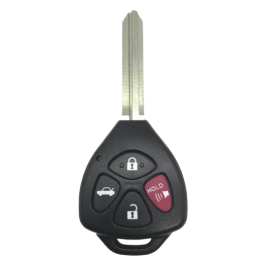 2010-2014 Toyota Yaris / 4-Button Remote Head Key / PN: 89070-33C40 / HYQ12BBY (G Chip) (OEM Recase)