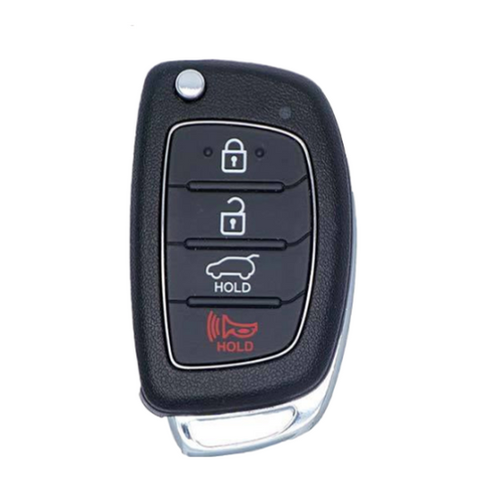 2013-2016 Hyundai Santa Fe / 4-Button Flip Key Remote / PN: 95430-4Z101 / TQ8-RKE-3F04 (AFTERMARKET)