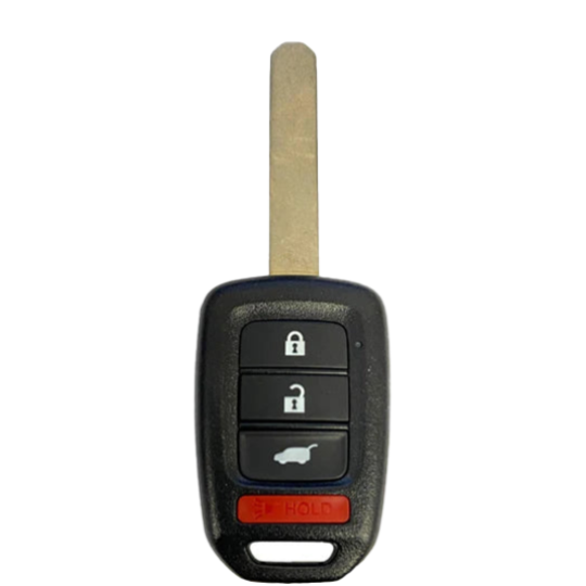 2013-2015 Honda Accord Civic / 4-Button Remote Head Key / PN: 35118-T2A-A20 / MLBHLIK6-1T (OEM Recase)
