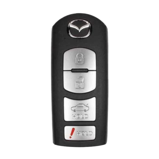 2016-2019 Mazda CX-5 / CX-9 / 4-Button Smart Key w/ Hatch / PN: TKY2-67-5DY / WAZSKE13D01 (OEM)