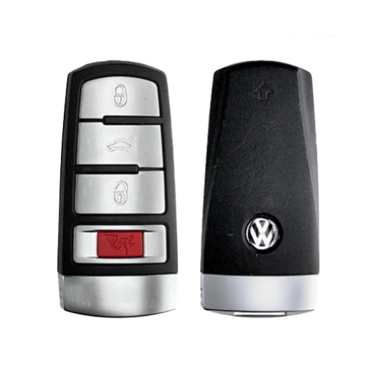 2006-2015 Volkswagen / 4-Button Smart Key / PN: HLO 3C0 959 752 N / NBG009066T (OEM Recase)