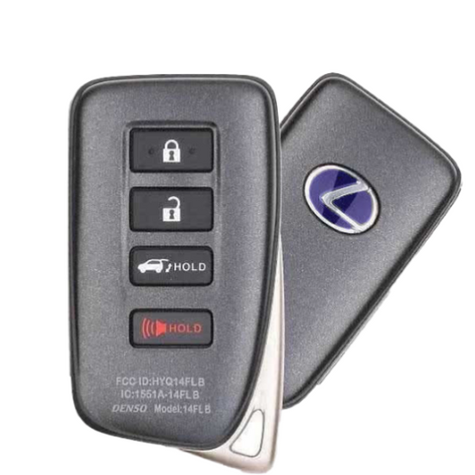 Lexus OEM 4 Button Smart Proximity Remote FCC: HYQ14FBA | AG Board 2110