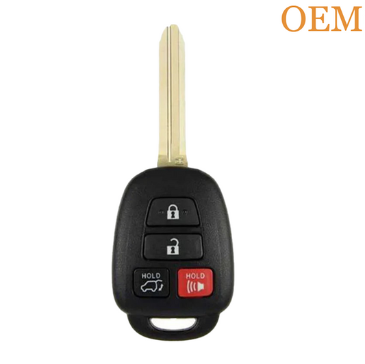 Toyota RAV4 Tacoma 2013-2021 OEM 4 Button Remote Head Key HYQ12BDP (H Chip)