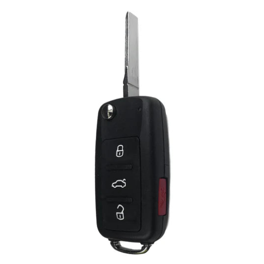 Volkswagen 4 Button Flip Key Remote 2010-2016 for FCC: NBG010206T (PEPS)