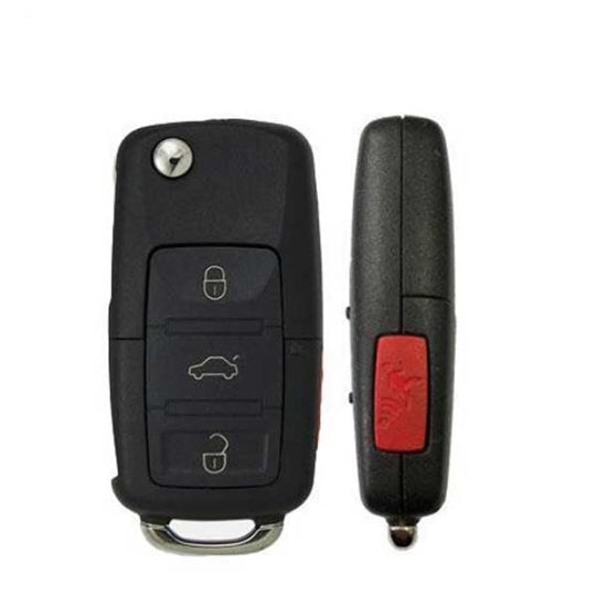 2005-2011 Volkswagen / 4-Button Flip Key / PN: NBG92596263 / 1K0959753P / 315 MHz (AFTERMARKET)