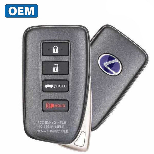 2020-2022 Lexus / 4-Button Smart Key / PN: 89904-0E180 / HYQ14FLB (OEM Refurb)