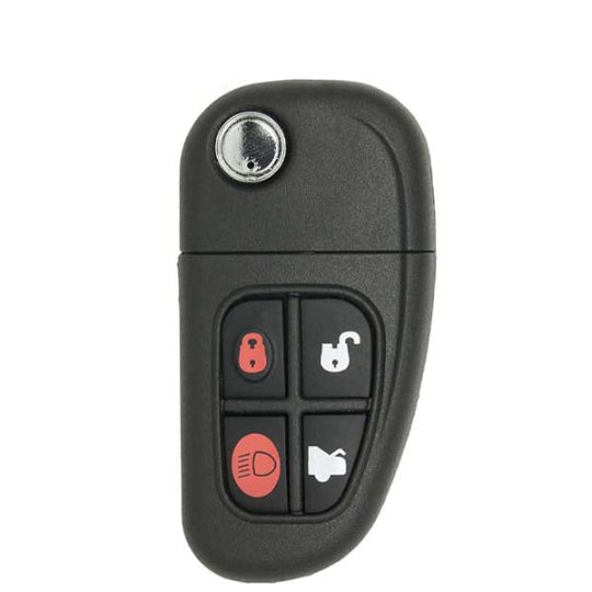 2001-2008 Jaguar / 4-Button Flip-Key / NHVWB1U241 (AFTERMARKET)