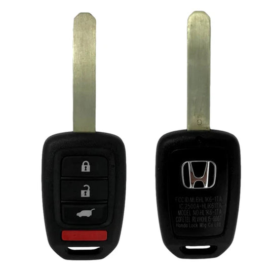 Honda CR-V Civic 2017-2022 OEM 4 Button Remote Head Key w/ Hatch MLBHLIK6-1TA