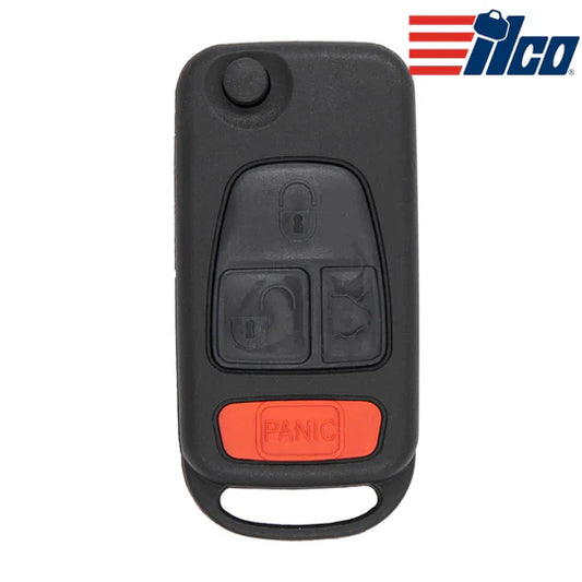 Ilco Look-Alike Mercedes M-Class 4 Button Remote 1997-2005 FLIP-BENZ-4B1