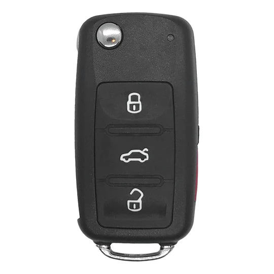 Volkswagen 4 Button Flip Key Remote 2010-2016 for FCC: NBG010206T (PEPS)
