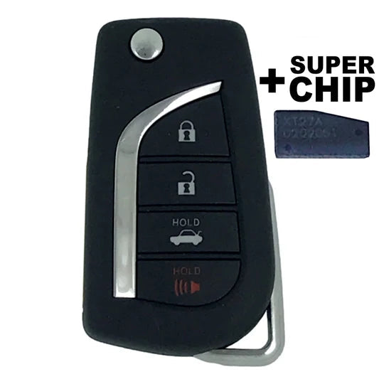 Toyota Camry Corolla 2018-2026 OEM 4 Button Flip Key HYQ12BFB / HYQ12BGF (Super Chip)