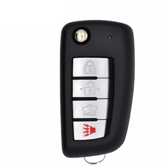 2002-2017 Nissan Infiniti / 4-Button Flip Key / NI04 / NEW STYLE / KBRASTU15 / (AFTERMARKET)